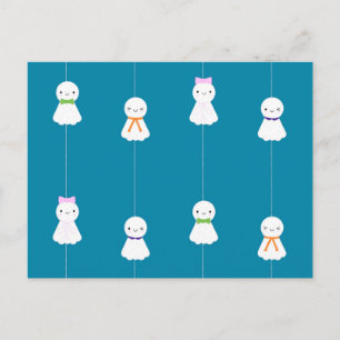 Carte Postale Teru Teru Bozu - Poupées japonaises de Kawaii