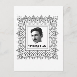 Carte Postale tesla dans une boîte