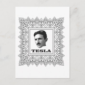 Carte Postale tesla dans une boîte