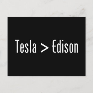 Carte Postale Tesla > Edison