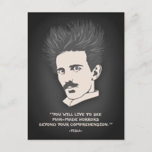 Carte Postale Tesla - Horreur