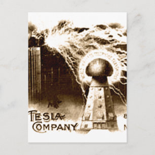 Carte Postale Tesla Letterhead
