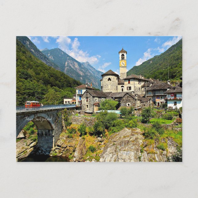 Carte Postale Tessin, Suisse photographie paysage (Devant)