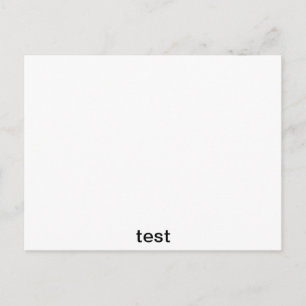 Carte Postale test