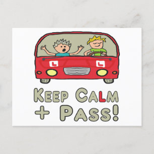 Carte Postale Test de conduite calme