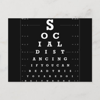 Carte Postale Test de distance sociale
