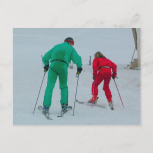 Carte Postale Test de la neige