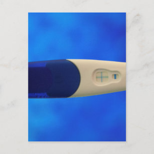 Carte Postale Test positif de grossesse