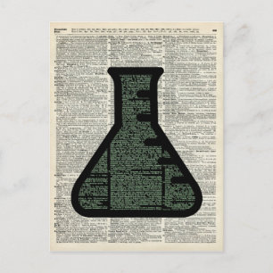 Carte Postale Tester l'art du dictionnaire tube