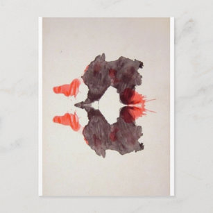Carte Postale Tester le Rorschach Encre Tailler Plaque 2 Deux Hu
