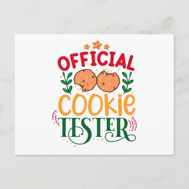 Carte Postale Testeur officiel de cookies (Devant)