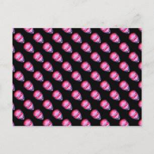 Carte Postale Tête Alien rose