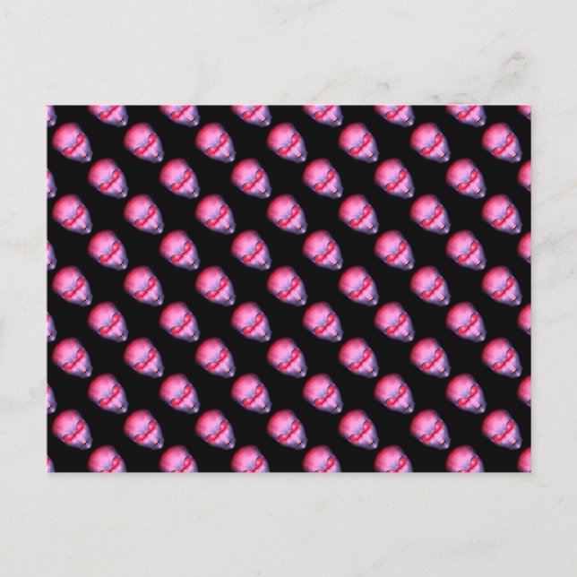 Carte Postale Tête Alien rose (Devant)