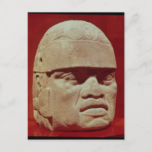 Carte Postale Tête colossale, Olmec