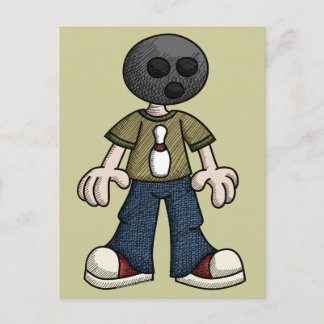Carte Postale Tête de balle de Bowling