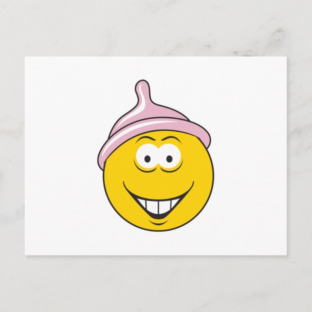 Carte Postale Tête de Condom (Devant)