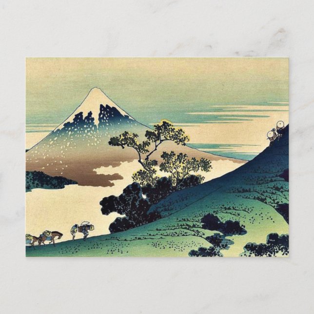 Carte Postale Tête de Koshu inme par Katsushika, Hokusai Ukiyoe (Devant)