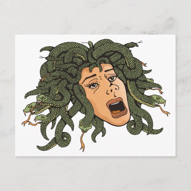 Carte Postale Tête de Medusa (Devant)