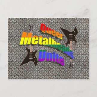 Carte Postale Tête de métal Queer