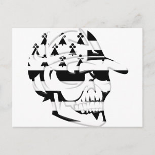 Carte Postale Tête de mort Bretagne