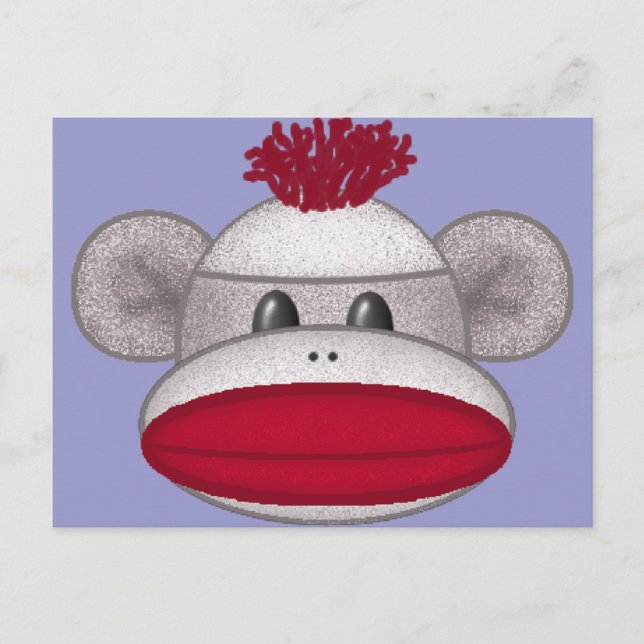 Carte Postale Tête de singe de soie (Devant)