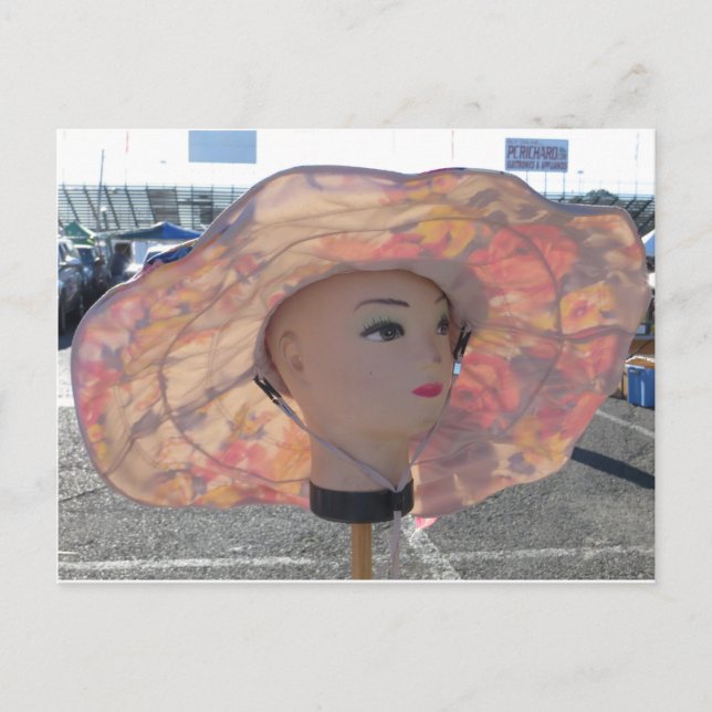 Carte Postale Tête décorative (Devant)