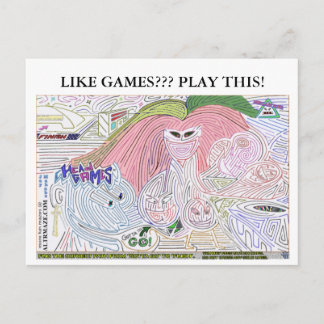 Carte Postale Tête Jeux Ultra Maze '10