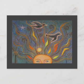 Carte Postale Tête pleine de l'automne