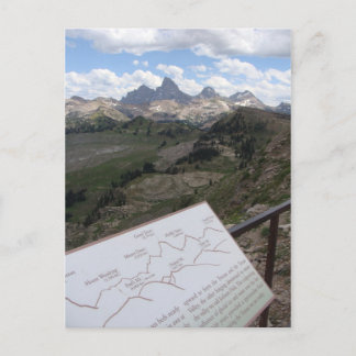Carte Postale Teton Range Postcard