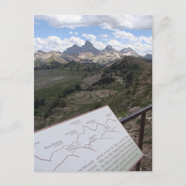 Carte Postale Teton Range Postcard (Devant)