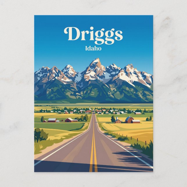 Carte Postale Teton Scenic Byway Idaho (Devant)