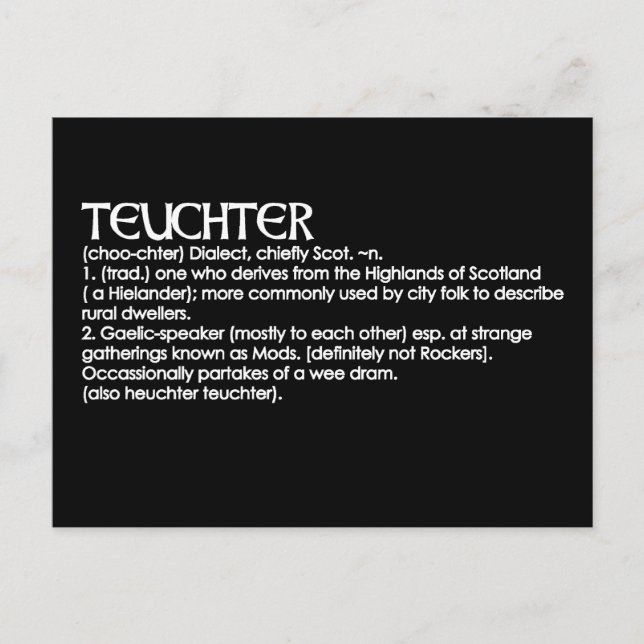 Carte Postale Teuchter (Devant)