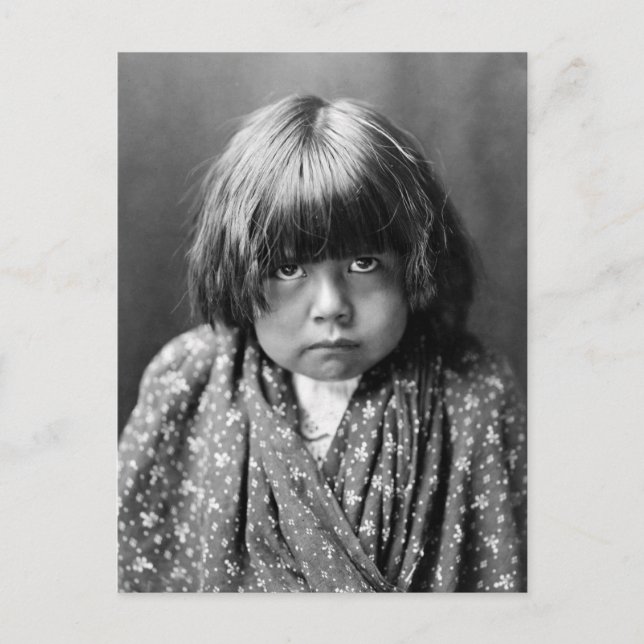 Carte Postale Tewa Indian Girl, 1905 (Devant)