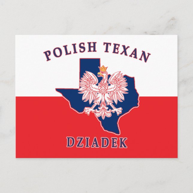 Carte Postale Texan polonais Dziadek (Devant)