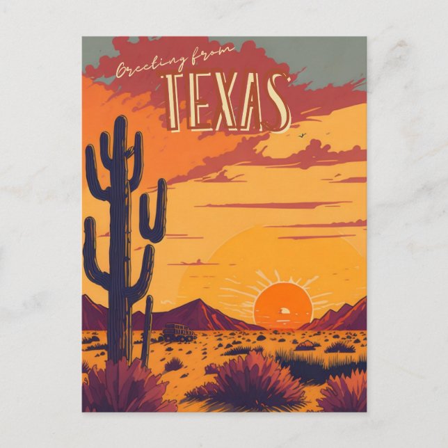 Carte Postale Texas (Devant)