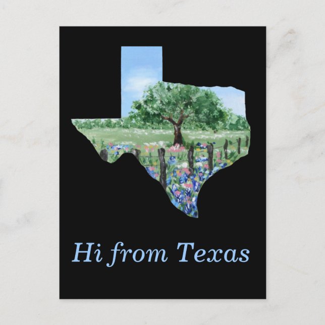 Carte postale Texas (Devant)