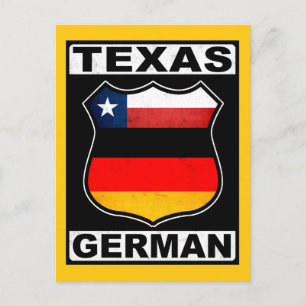 Carte Postale Texas Allemand Américain