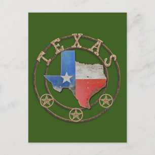 Carte postale Texas Barn Art