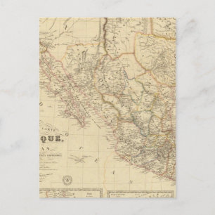 Carte Postale Texas et Mexique
