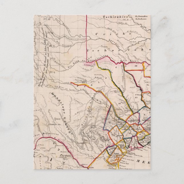Carte Postale Texas et Oklahoma (Devant)