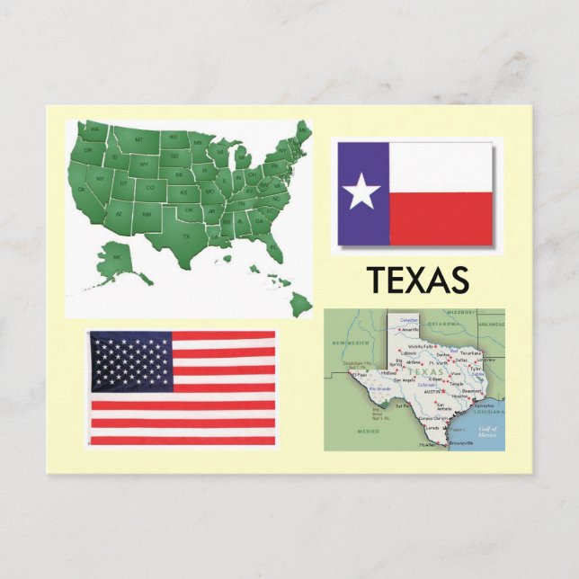 Carte Postale Texas, États-Unis (Devant)