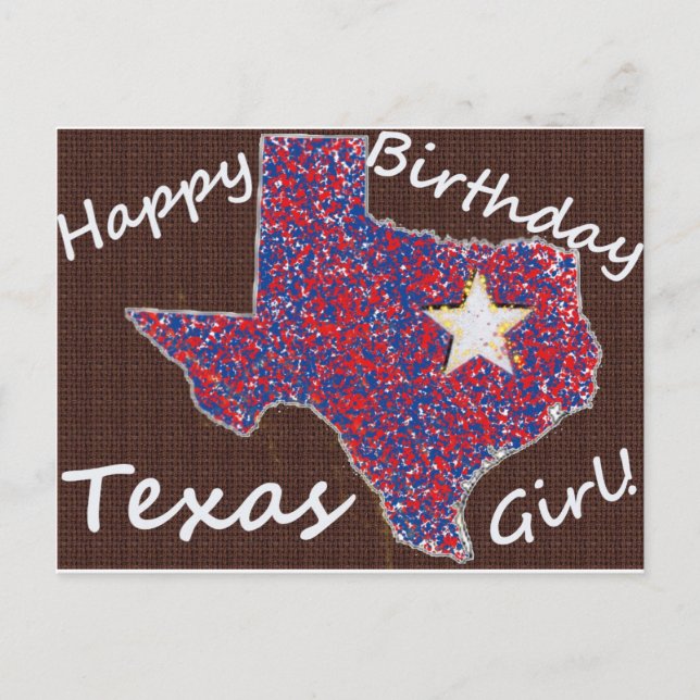 Carte Postale Texas Girl (Devant)