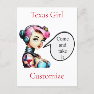 Carte Postale Texas Girl Thunder_Cove