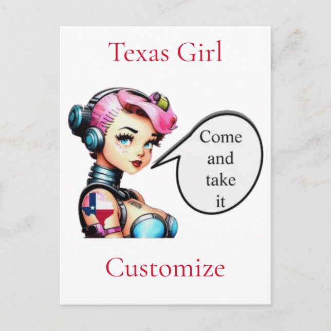 Carte Postale Texas Girl Thunder_Cove  (Devant)