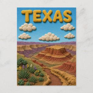 Carte Postale Texas Palo Duro Moderne KLAYKOO