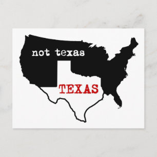 Carte Postale Texas Pride ! Texas / Pas Texas