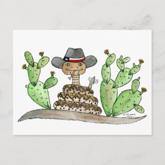 Carte Postale Texas Rattlesnake