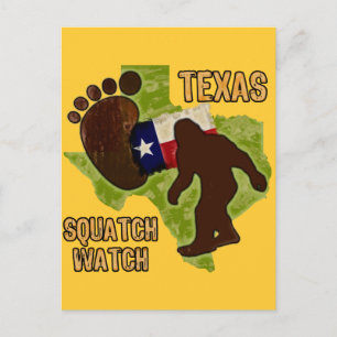 Carte Postale Texas Squatch Watch