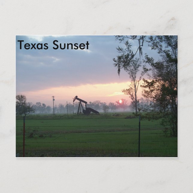 Carte Postale Texas Sunset (Devant)