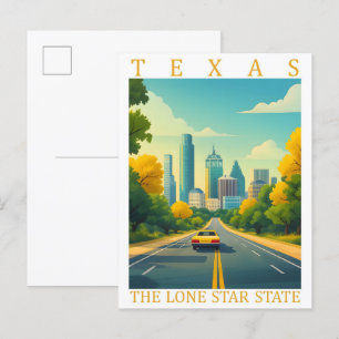 Carte Postale Texas the Lone Star State USA Travel Place